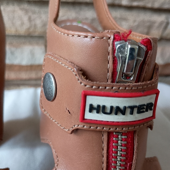 Hunter Morant Women's Leather block heel sandals_9.5 - Picture 11 of 12